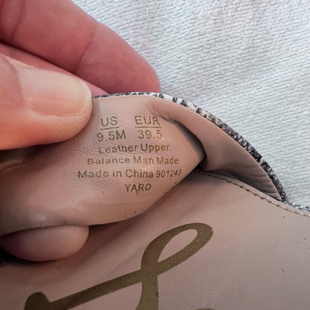 Sam Edelman Yaro Python Embossed Leather Block He… - image 8